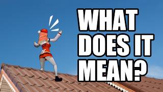 Kiara crashing out on a roof