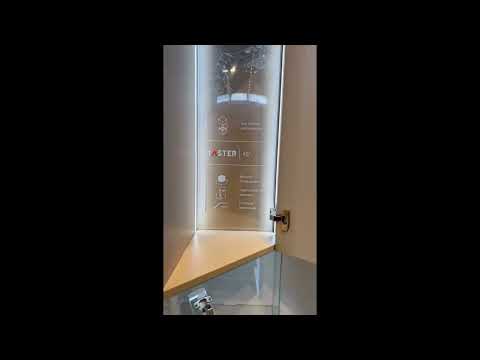 Video of Bisagra 45º SAMET cierre suave niquel tornillo de cobertura completa (pieza)