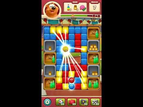 Toon Blast Level 7909 - NO BOOSTERS 🐻🐺🐱 | SKILLGAMING ✔️