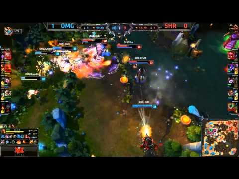 SHR Insane Baron Nashor Teamfight - SHR vs OMG Game 2 (S4 Worlds)