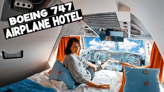 747 AIRPLANE HOTEL I MOST EPIC HOTEL I The Ultimate Cockpit & Black Box Suite To