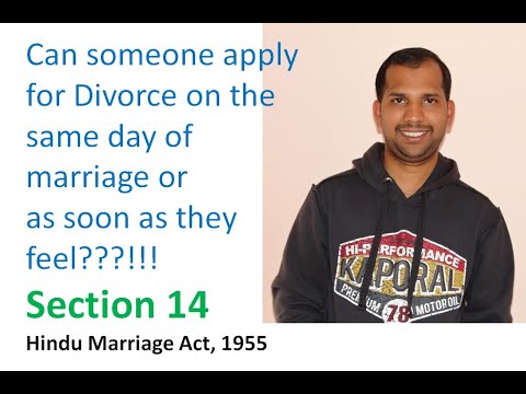 When Can Someone Apply for Divorce | Minimum Timeline | Section 14