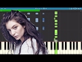 Lorde - Green Light - Piano Tutorial / Cover