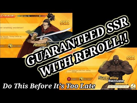 Guaranteed SSR Recruit Reroll Guide In One Punch Man The Strongest