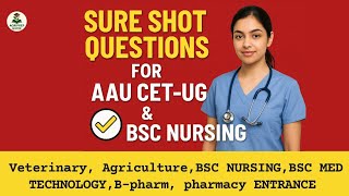 BIOLOGY Questions practice for AAU CET,B- PHARM SSUHS BSC NURSING,,BSC MED TECHNOLOGY.
