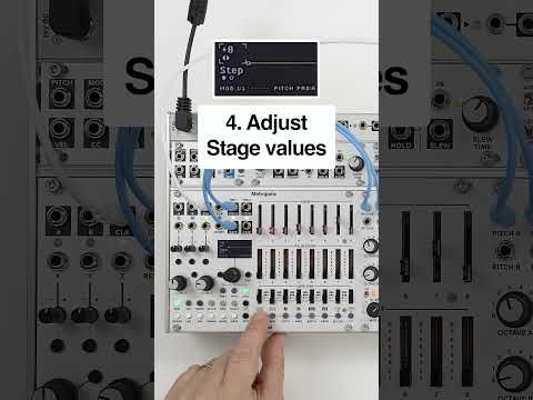 Creating a melodic progression on Metropolix with Mod Lanes #intellijel #modulation #eurorack