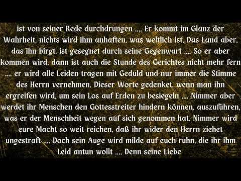 WER OHREN HAT DER HÖRE .... WOLF IM SCHAFSPELZ .... VORLÄUFER DES HERRN ....