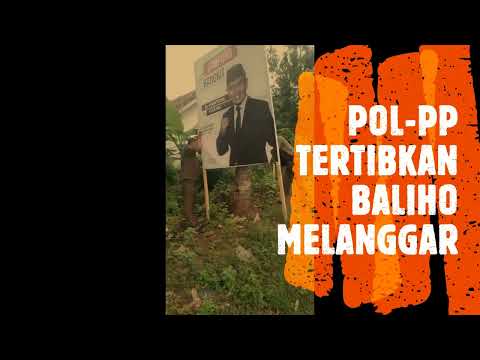 POL-PP TERTIBKAN BALIHO & SPANDUK MELANGGGAR