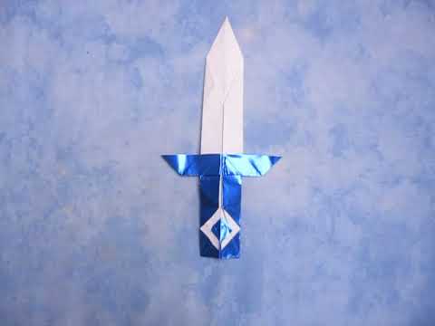DEMO: Origami Eye of the Dragon Switchblade Sword Designed by Jeremy Shafer