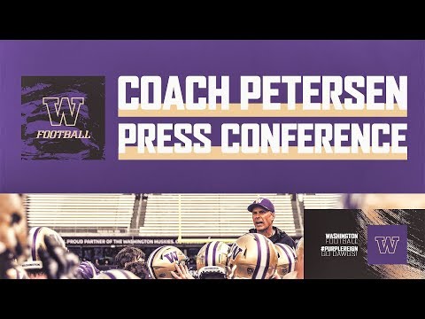 Football: Chris Petersen Press Conference (Aug. 1, 2019) - YouTube