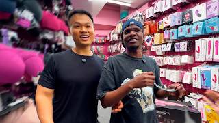 First time on 25th Street with Paulo Chinês and I ended up in a sex shop.