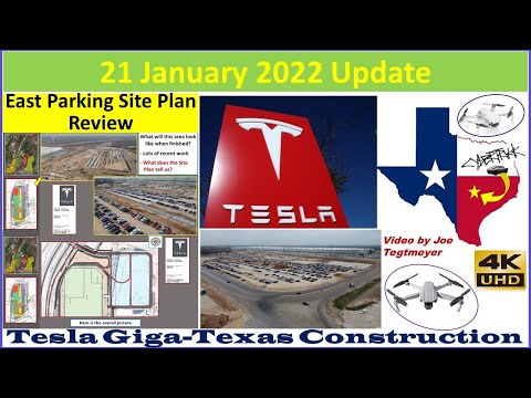 Tesla Gigafactory Texas 21 January 2022 Cyber Truck & Model Y Factory Construction Update (08:00AM)