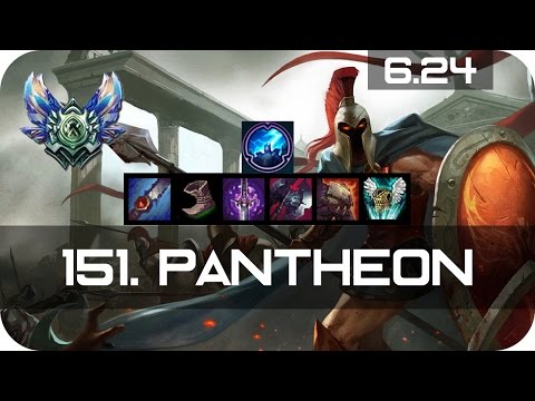 Pantheon Jungle vs Lee Sin Diamond Preseason 7 Season 7 s7 Patch 6.24 2017 Gameplay Guide Build