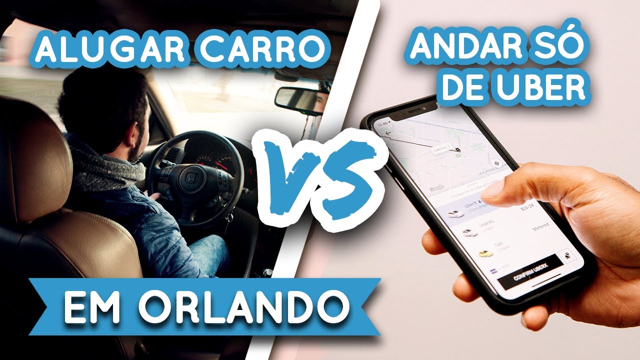 Alugar CARRO ou só andar de UBER em Orlando? Comparação com preços em 2024!