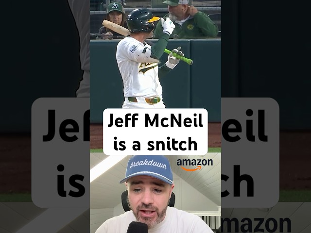 Jeff McNeil snitched on the catcher’s ABS challenge, a breakdown #athletics #baseball #mlb #jomboy