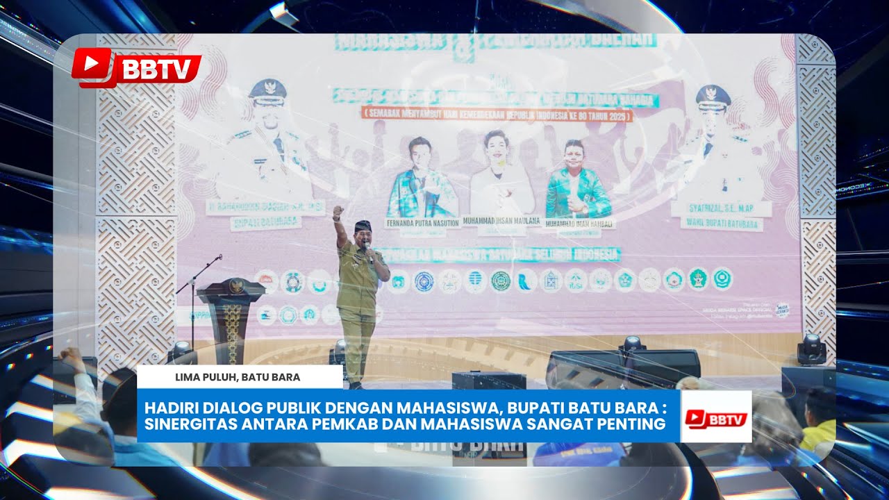 HADIRI DIALOG PUBLIK DENGAN MAHASISWA, SINERGITAS ANTARA PEMKAB DAN MAHASISWA SANGAT PENTING