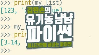 값에 접근하기 | 유기농냠냠파이썬 | 김왼손의 왼손코딩