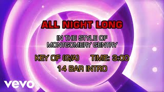 Montgomery Gentry - All Night Long (Karaoke)