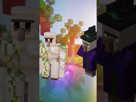 MIT Game Zone - IRON GOLEM vs WITCH vs MOBS IN MINECRAFT | WHO IS WIN😱😱#minecraft #vs #irongolem #mobs#whoiswin