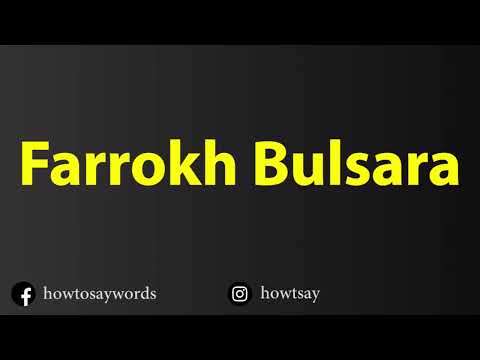 How To Pronounce Farrokh Bulsara