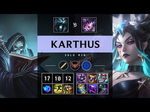 Karthus Mid vs Syndra - EUW Grandmaster Patch 25.21