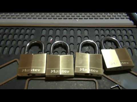 (97) Picking 4 Master Lock 140's