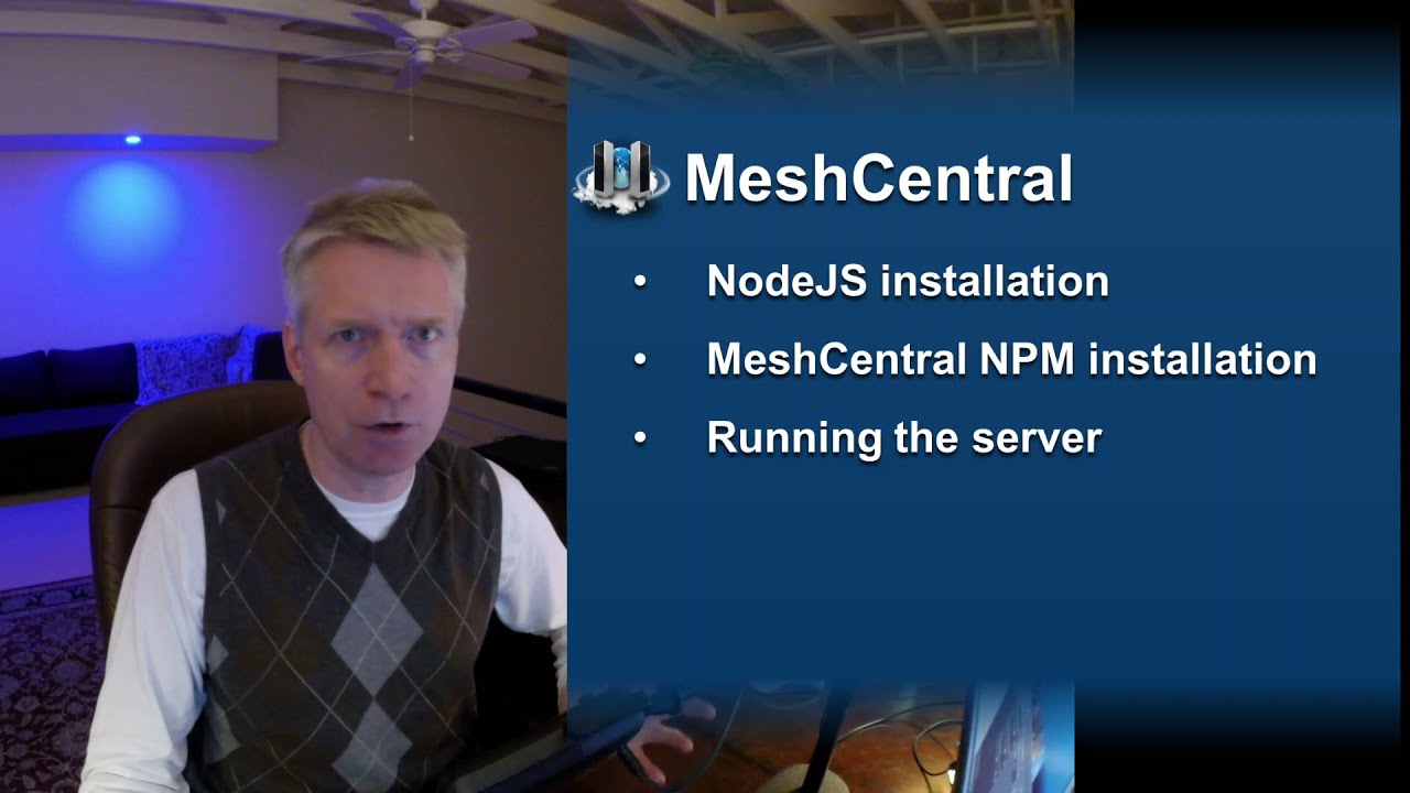 MeshCentral dashboard