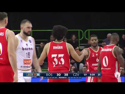 AdmiralBet ABA League 2025/26, extended HL, R9: Bosna BH Telecom - C. zvezda Meridianbet (8.12.2025)