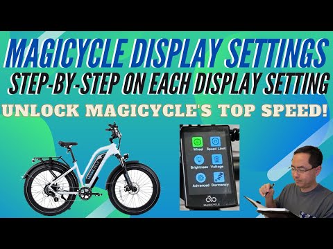 Magicycle Ebike Display Settings - Overview On How to Unlock Top Speed & Adjust The Power Levels