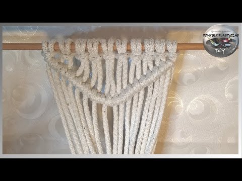 Makrama krok po kroku - kurs odc. 9 - Węzeł żebrowy skośny - Pomysły plastyczne DiY