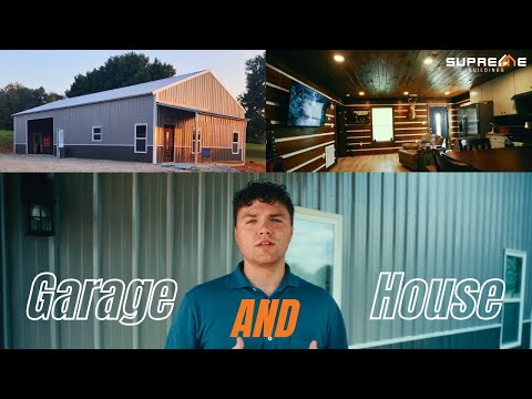 Metal Garage with Apartment Tour | Custom Steel Home + Workshop Combo