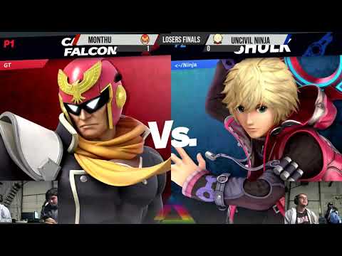 PRISM 169- Monthu (Captain Falcon) vs. Uncivil Ninja (Shulk) - Losers Finals - Smash Ultimate