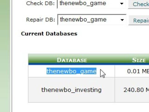 PHP Tutorial 22 Creating a MySQL Database