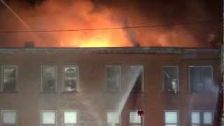 preview picture of video 'Leominster: Columbia Hotel Building Fire'