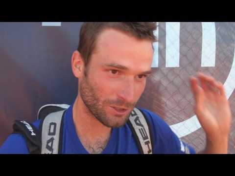 STRABAG Challenger Open: 1R, Interview, Marek Michalicka (CZE) vs Adam Pavlasek 2:6, 6:3, 6:2