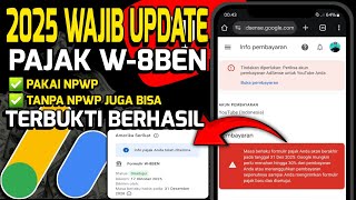 Download lagu WAJIB‼️Cara Kirim Ulang Informasi Pajak YouTube (Formulir W-8BEN 2025 Lengkap & Mudah) mp3 Download lagu WAJIB‼️Cara Kirim Ulang Informasi Pajak YouTube (Formulir W-8BEN 2025 Lengkap & Mudah) mp3