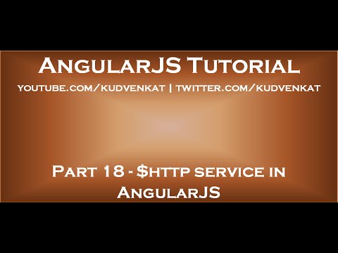 http service in AngularJS