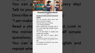 Practice English Alone 🗣️ | English Reading and Speaking Practice |  #englishforbeginners #english