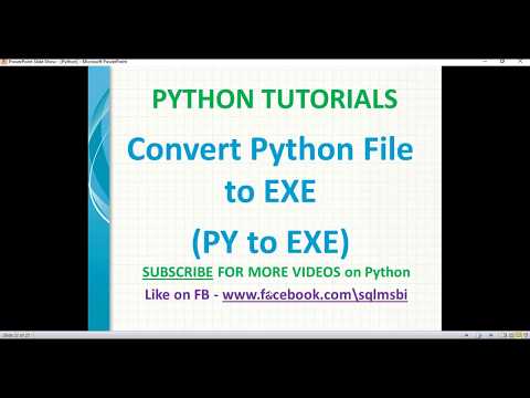 Python tutorial | Convert Python File to EXE | python deployment