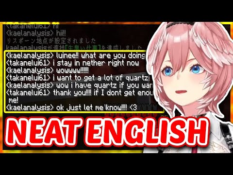 Lui Casually Chats With Kaela Using Her Great English Skills - Minecraft 【ENG Sub Hololive】