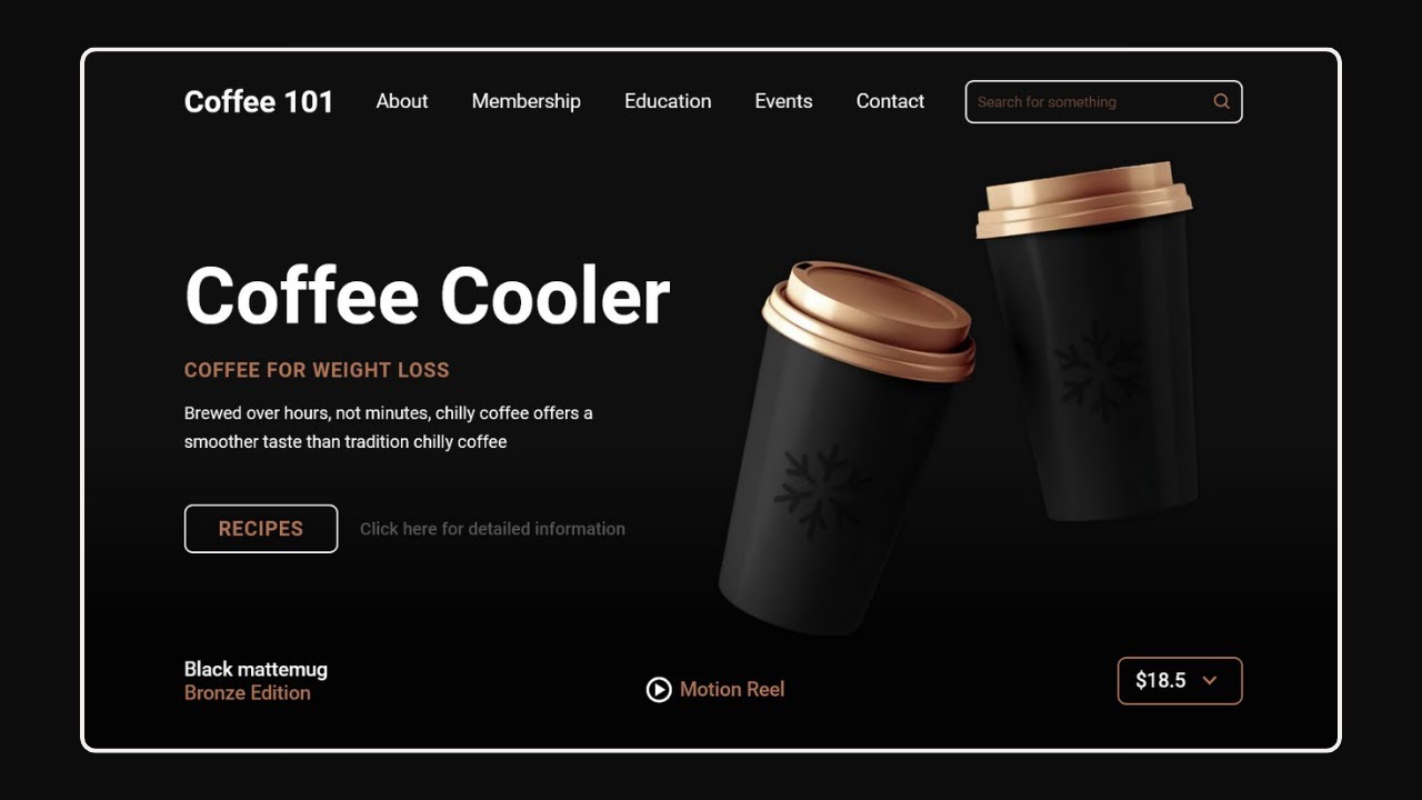 Built a Responsive Coffee Website with HTML & CSS in 30 Minutes! From Scratch