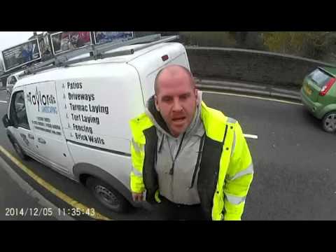 Van driver attack cyclist