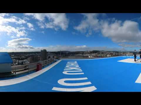 360°カメラで見る東北大学 ー病院屋上ヘリポート
