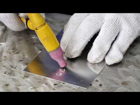 ANDELI TIG-250PLS 1mm Aluminum Plate Welding Demonstration (Spot Welding)