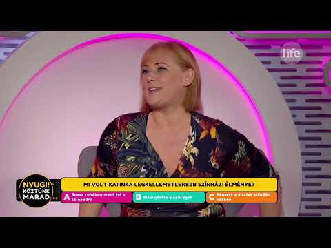 Cseke Katinka legkellemetlenebb színházi élménye - Life TV