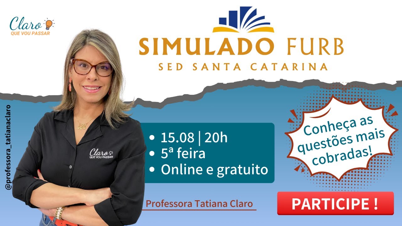 Simulado FURB | SED Santa Catarina