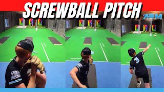 What Do You See?? Screwball Pitch Rear View 13u Pitching