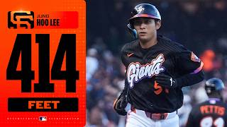 Jung Hoo Lee MASHES a 414-foot home run for the Giants! ???? (Longest HR of his career! ????)