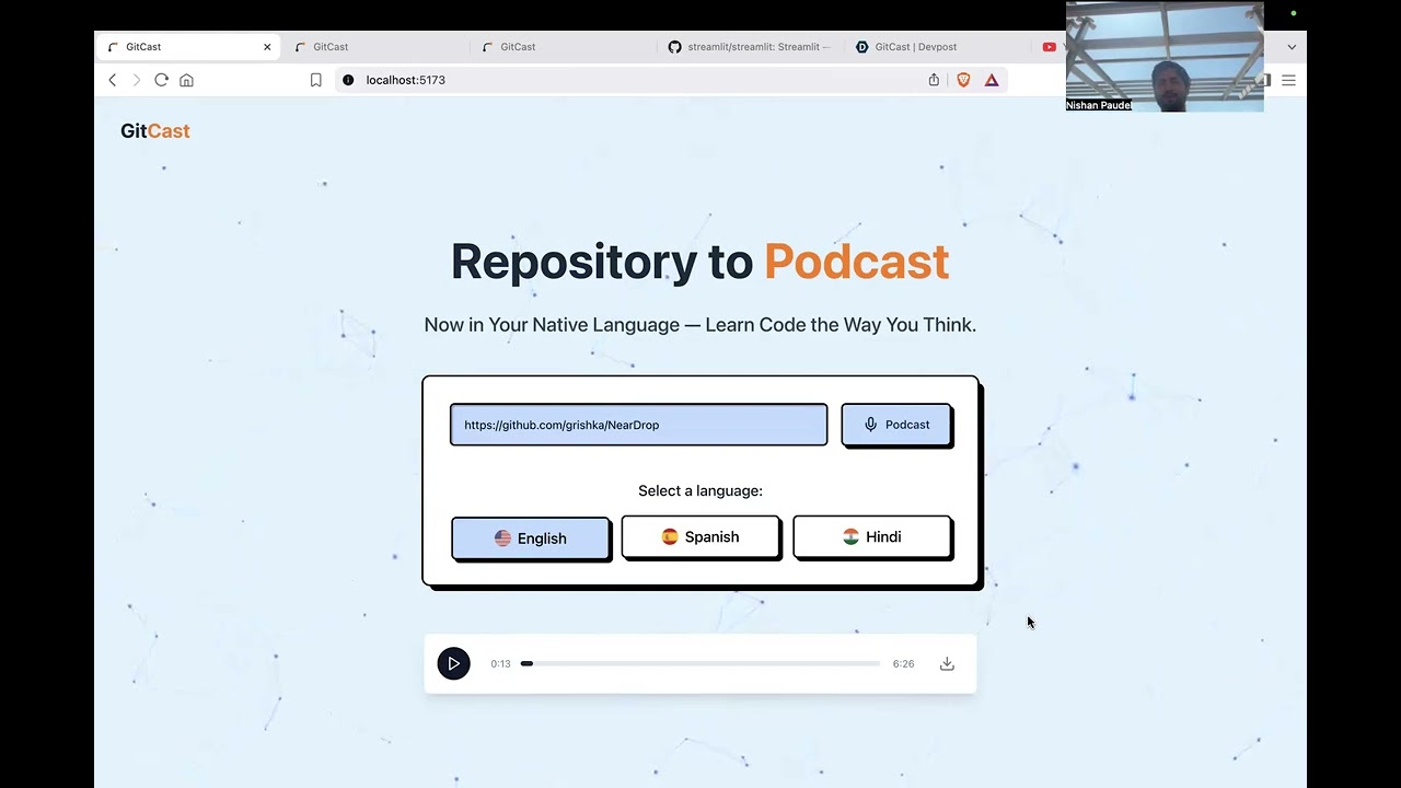 GitCast | UCB AI Hackathon