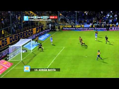 Gol de Bastia.Central 0 Rafaela 2 .Fecha 14.Torneo Primera División.FPT